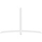 Ekena Millwork Bellingham Architectural Grade PVC Gable Bracket, 96"W x 60"H x 2"D x 4"F, 15/12 Pitch GBP096X60X0204BEL00 - alternate 4